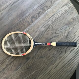 Vintage Donnay " Nova " Tennis Racquet: Wooden International Tennis Team.  Belgium