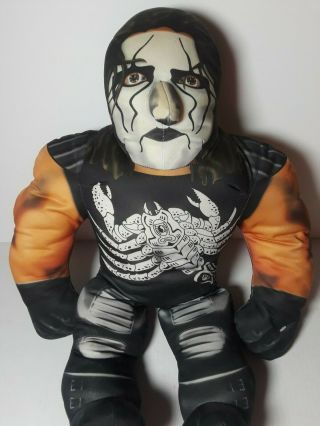 Sting Wcw 1998 Bashin’ Brawlers 21” Plush Toy Doll Vintage Wrestling Stuffed Toy