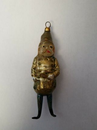 Antique Rare German Keystone Cop With Annealed Legs Christmas Ornament