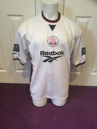 Bolton Wanderers Match Worn Issue Player Shirt Vintage Mark Fish South Africa