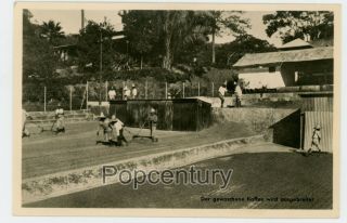 Vintage Postcard 1910s Nicaragua Coffee Farm Drying Beans Photograph Lithograph