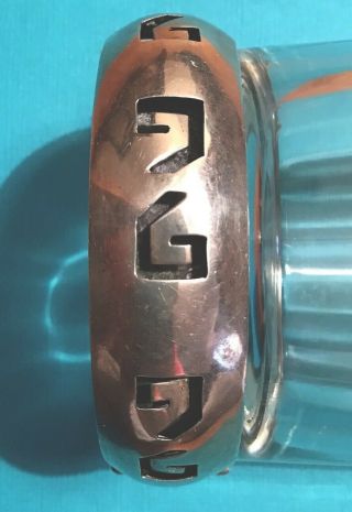 Vintage Taxco Sterling Silver Hinged Bangle Bracelet 925 Mexico