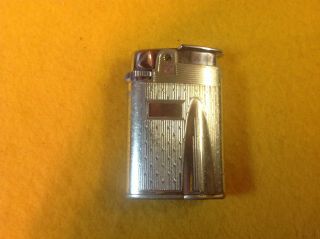 Vintage Ronson Varaflame Starfire Pocket Lighter - Silver