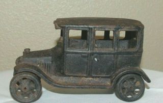 Vintage Collectible Cast Iron Toy Model T Sedan 6 1/4 " X 3 1/2 "