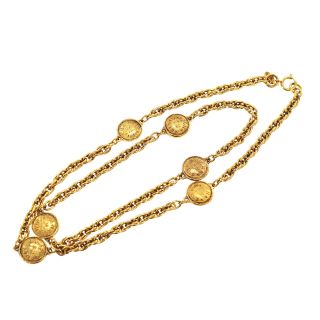 Chanel 31 Rue Cambon Necklace Gold - Tone Vintage France Vintage Authentic Ff28 W