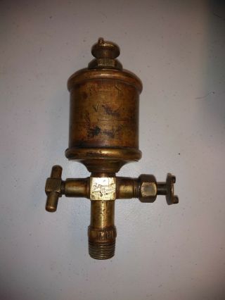 G.  B.  Essex Brass Co.  Antique Vintage Hit & Miss Gas Engine Oiler Lubricator.
