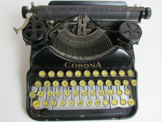 Vintage Antique Corona Four Typewriter with Case 2