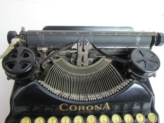 Vintage Antique Corona Four Typewriter with Case 3