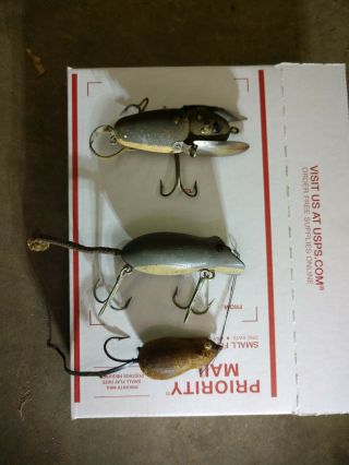 Vintage Mouse Fishing Lure Heddon Weber