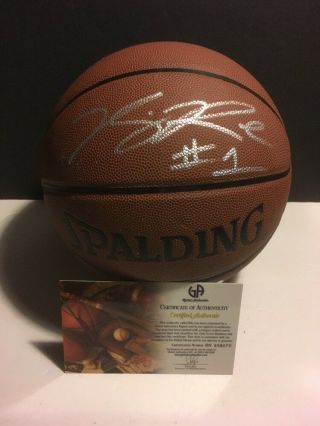 Derrick Rose 1 : Signed Autographed Full Size Basketball With Global