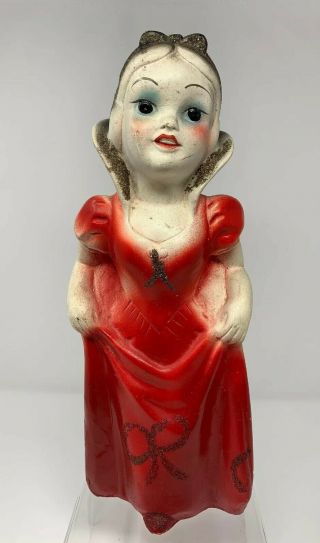 Vintage 15 " Chalkware Cinderella Snow White Figurine Statue Carnival Prize