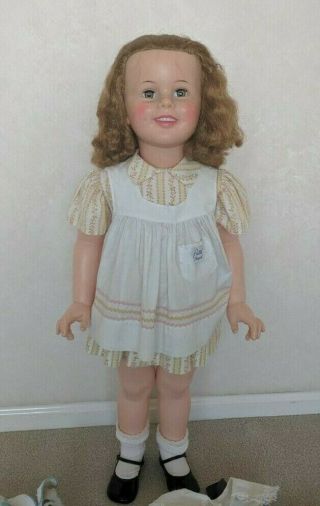 Ideal Shirley Temple Patti Playpal St - 35 - 38 - 2 Doll With Dresses