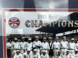 1918 BOSTON RED SOX 8X10 TEAM PHOTO BASEBALL MLB PICTURE WORLD CHAMPS - Framed 2