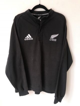 Size Large Vintage ZEALAND All Blacks 2000 2002 Home Rugby Shirt Adidas H 2