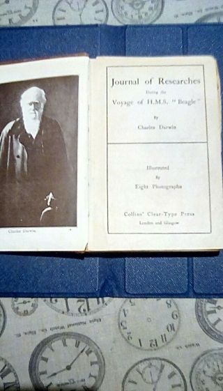 vintage Charles Darwin book,  the voyage of the beagle,  2nd edition 3