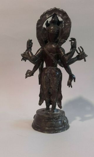 Antique 19th Century Bronze Sino Tibetan Bronze Buddha Bodhisattva statue 3