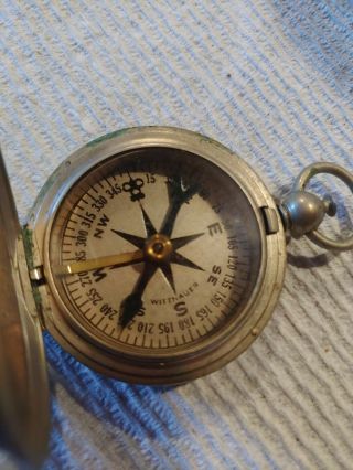 Vintage World War Ii Ww2 Era Wittnauer Pocket Compass