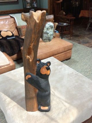 Big Sky Carvers - Vintage Bear Climbing For Honey (large Wood)
