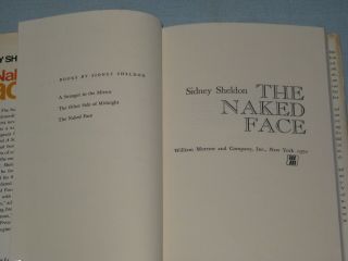 1970 SIGNED BOOK THE NAKED FACE BY SIDNEY SHELDON 3