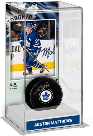 Auston Matthews Toronto Maple Leafs Signed Puck & Deluxe Case - Ebay Exclusive