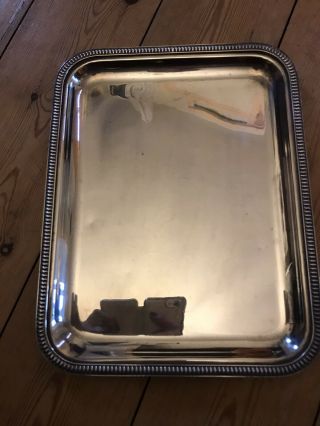 Christofle France Silver Plated Rectangular Tray