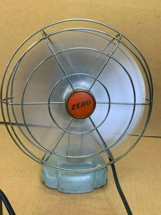 Vintage Mcgraw - Edison Zero Fan 1265r Electric Table Top Desk Wall Great