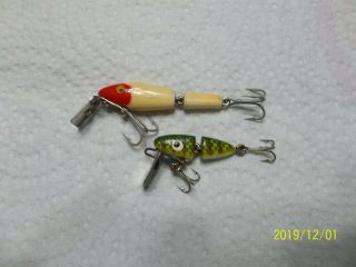 Vtg Rocky Jr Fly Rod Jointed Fishing Lure Tough N Tiny Small L&s Panfish Minnow