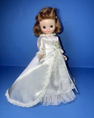 Vintage 8” American Character Betsy Mccall Doll 1st Year Red Head Wedding Dress
