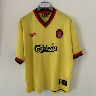 Vintage Shirt Reebok Liverpool Fc 1997 1999 Carlsberg Football Away Third Kit