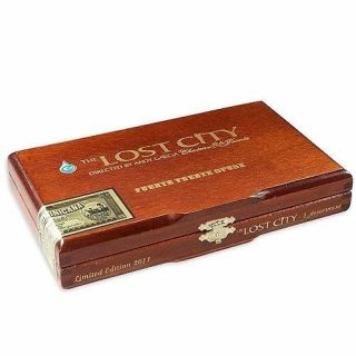 Solid Wood Empty Cigar Box - Limited Edition Opus X Fuente Fuente The Lost City