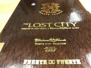 Solid Wood Empty Cigar Box - Limited Edition Opus X Fuente Fuente The Lost City 3