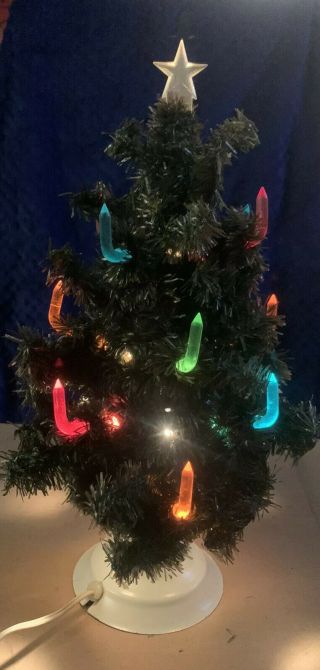 Vintage Christmas Glo - Lite Ever - Glo Visca Multi Color Electric Tree