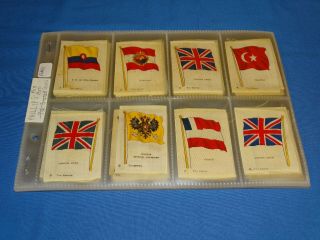 1913 Bdv Phillip Cigarettes Flags Of The World Silks Set (22)