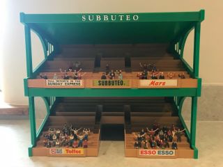 Vintage Subbuteo - (c140) Stadium Grandstand & 50 Painted Fans (unboxed)