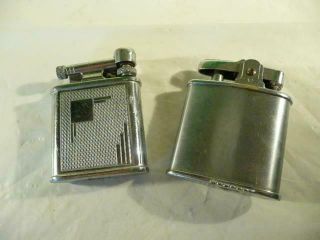 2 Vintage Petrol Cigarette Lighters For Refurb/repair Polo /ronson Triumph