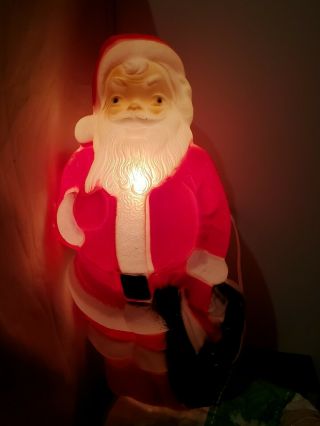 13 Inch Christmas Vintage Lighted Santa Empire Blown Mold