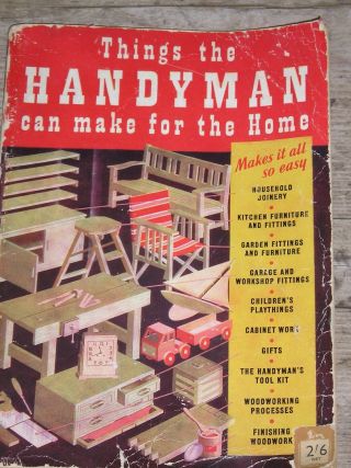 Vintage Retro 1948 Woodworking Plans The Handyman Can Make Barn Find 60 Ideas