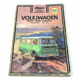 Volkswagen Transporter Van Service Repair Handbook 1961 - 1978 Bus Clymer Vintage