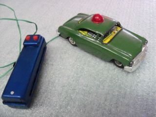 1950s Vintage Tin Buick Police Cartoy By Linemar Marx Japan Battery Operated