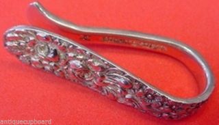 Tara By Reed And Barton Sterling Silver Napkin Clip Custom Made To Order 2 1/4 "