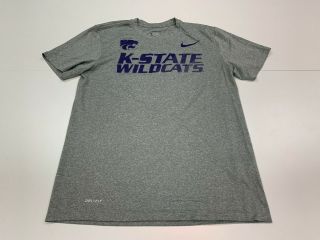 Kansas State Wildcats Nike Dri - Fit Men’s 2017 Cactus Bowl Gray T - Shirt - Medium