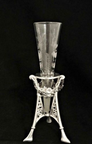 Victorian Rogers & Bros Silver Plate Aesthetic Epergne But Vase