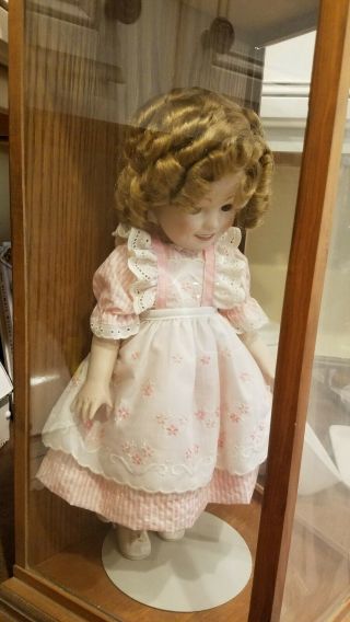 Vintage Shirley Temple Composition Doll 16 " Custom Display Case