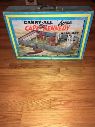 Vintage Marx Carry All Action Cape Kennedy 4625 Playset 1968 Space Toy