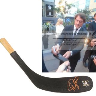 Teemu Selanne Anaheim Ducks Signed Autographed Logo Hockey Stick Blade Proof