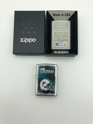 ZIPPO Miami DOLPHINS Football Cigarette Lighter Personalized Engraved W Box Wow 2