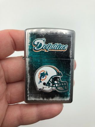 ZIPPO Miami DOLPHINS Football Cigarette Lighter Personalized Engraved W Box Wow 3