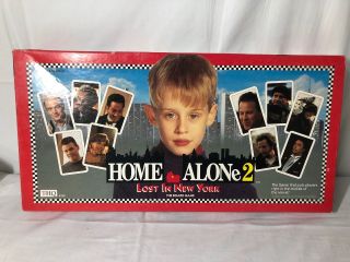 Vintage Home Alone 2 Lost In York The Board Game 1992 Complete Except 9 Disc