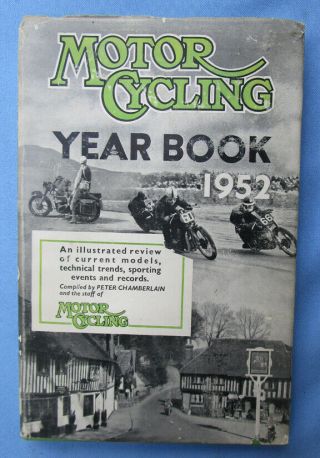 Vintage 1952 Motorcycle Year Book Norton Vincent Triumph Bsa Norton Ajs Racing