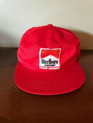 Vintage Marlboro Indy Car Racing Team Penske Snapback Red Hat Nascar